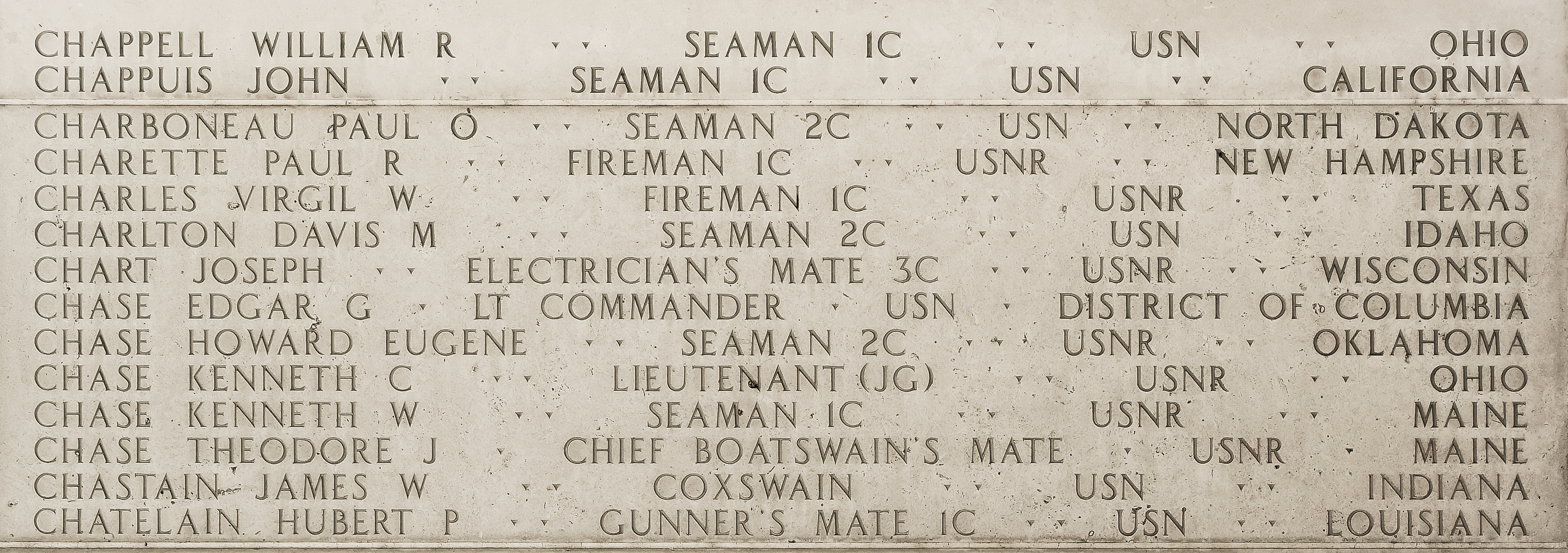 Paul R. Charette, Fireman First Class